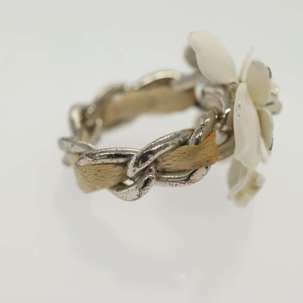 Chanel Camellia Ring Silver Metal Good condition - Model View