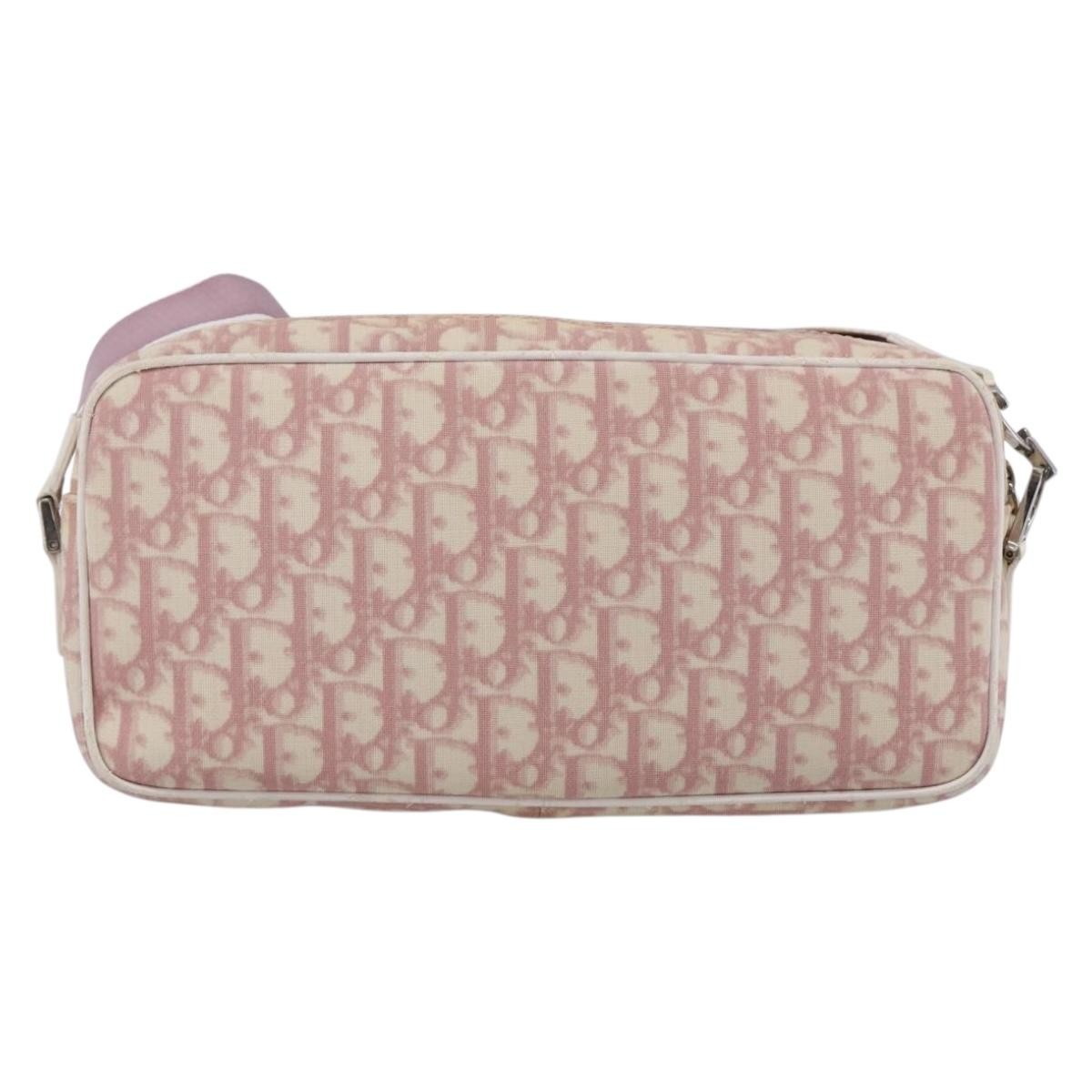 Christian Dior Vintage Crossbody Bag Pink Canvas Good condition - Back View
