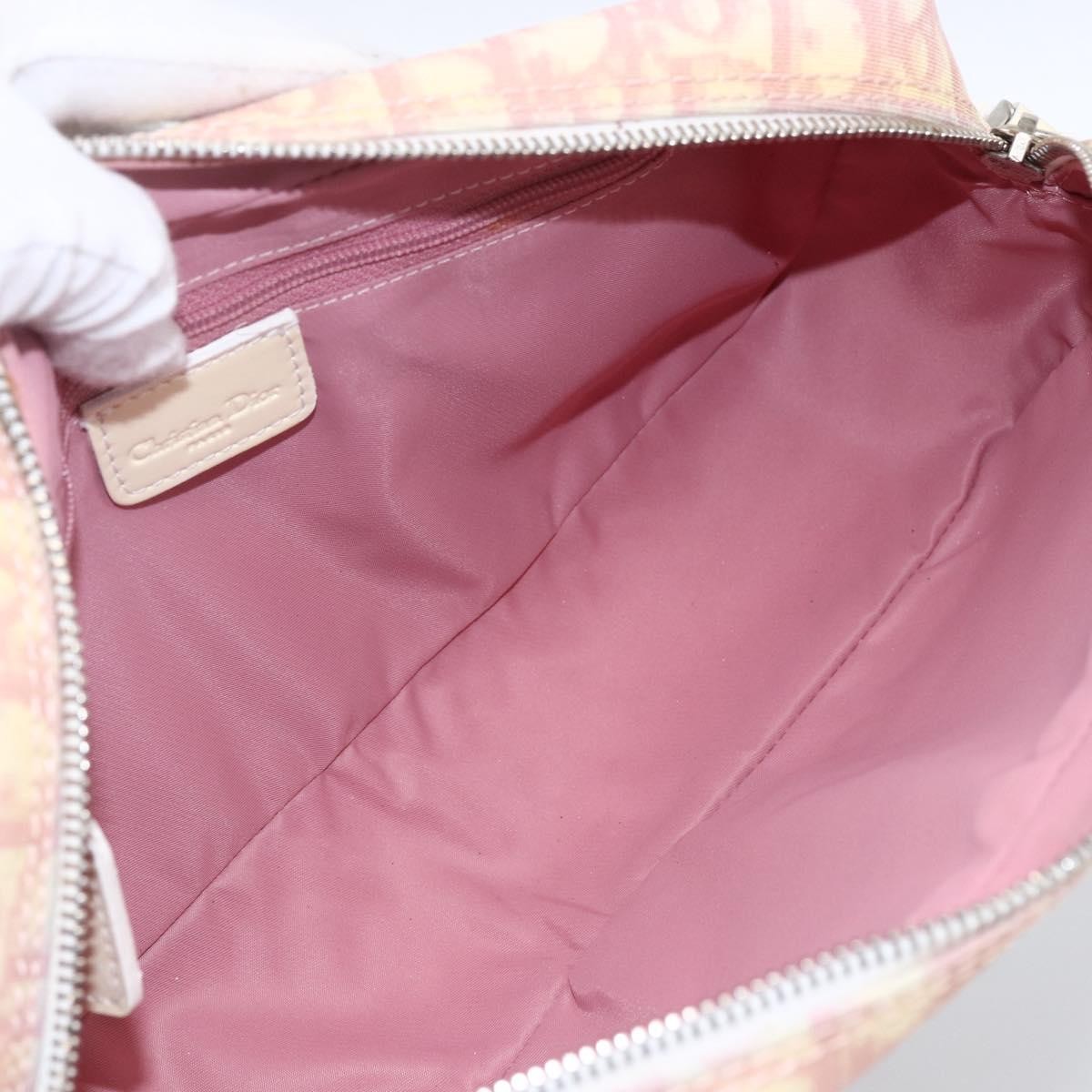 Christian Dior Vintage Crossbody Bag Pink Canvas Good condition - Box View