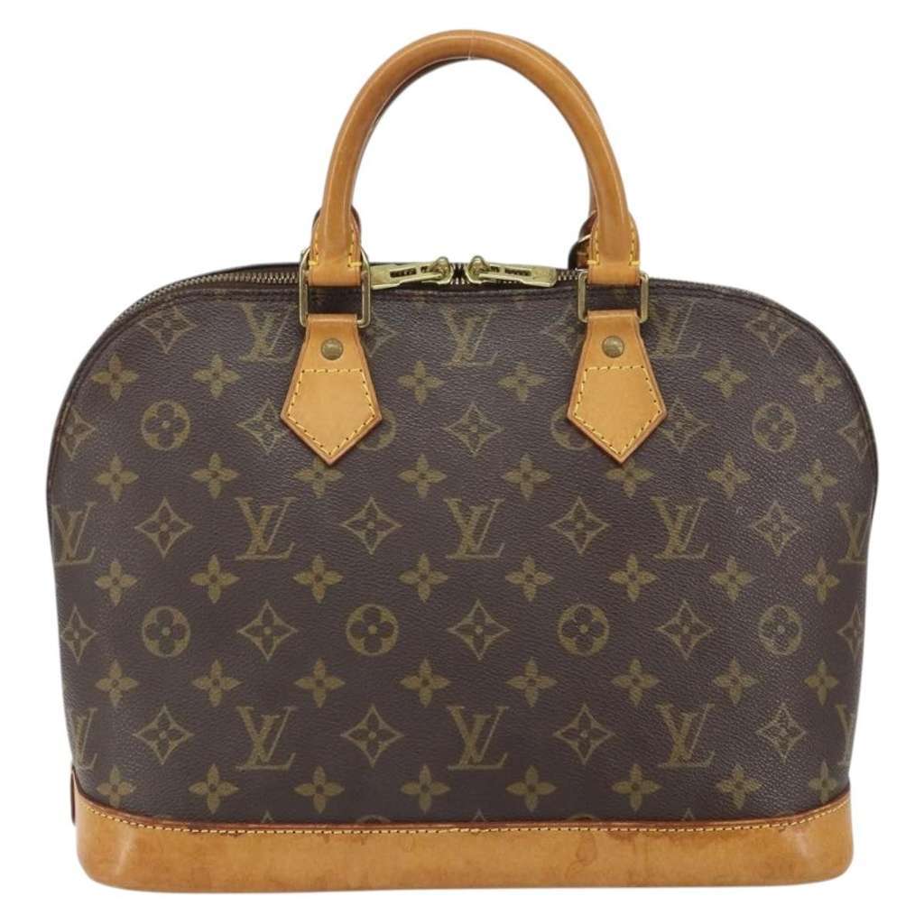 Louis Vuitton Alma Handbag Brown Canvas Fair condition - Back View