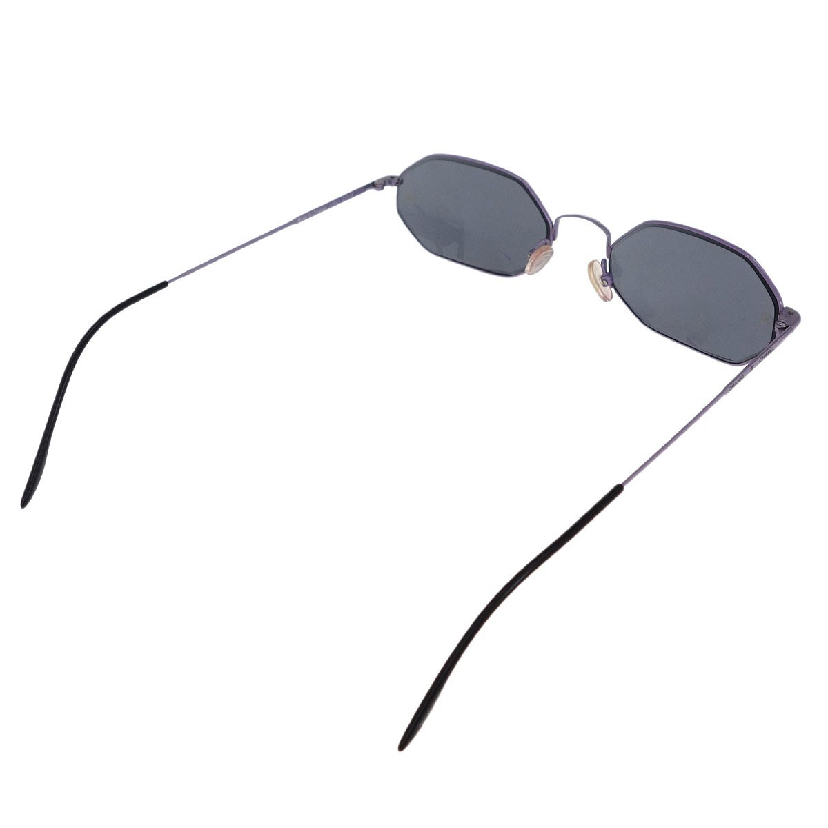 Chanel CHANEL Logo Sunglasses Eye Wear Black Plastic Good condition - Back View