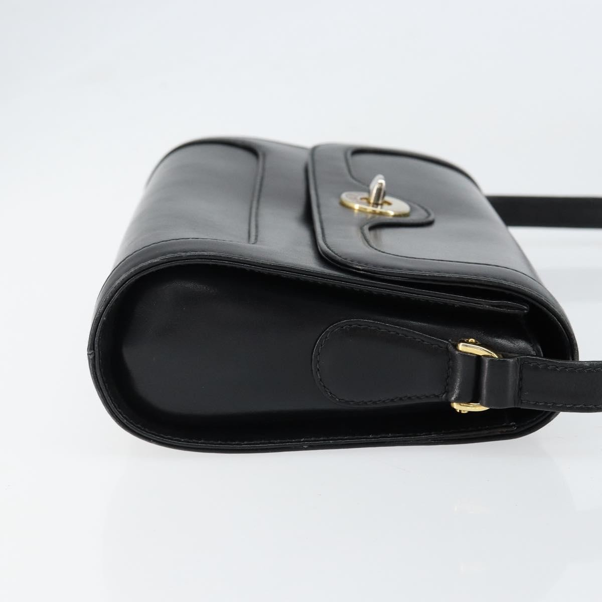 Gucci Vintage Shoulder Bag Black Leather Good condition - Inside View