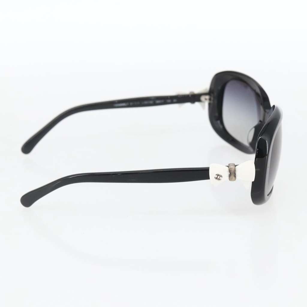 Chanel Logo CC Sunglasses Black Plastic Good condition - Inside View
