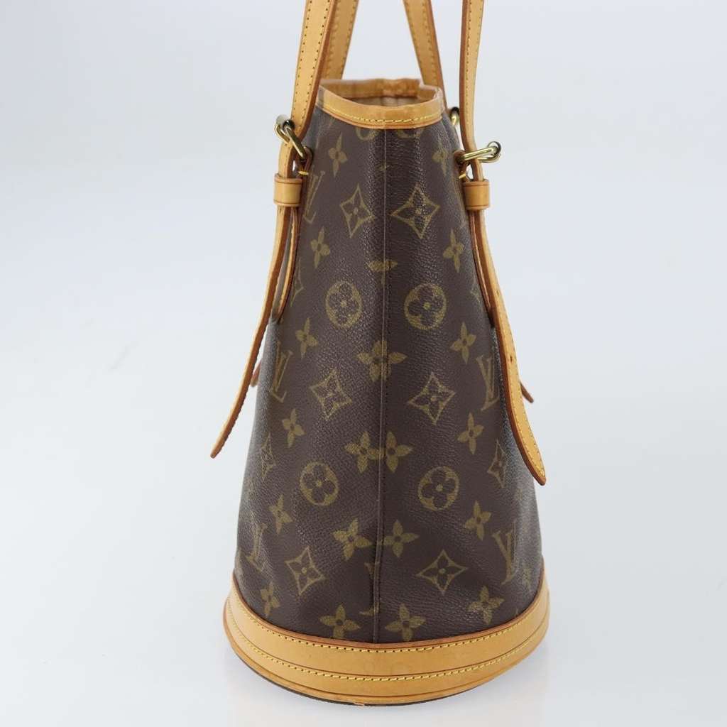 Louis Vuitton Petit Bucket Bag Brown Canvas Fair condition - Inside View