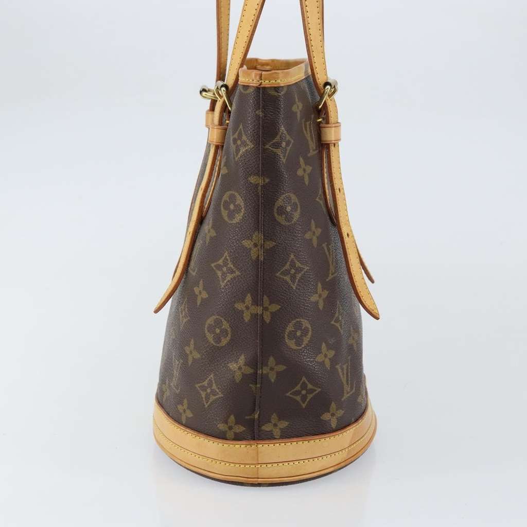 Louis Vuitton Petit Bucket Bag Brown Canvas Fair condition - Model View