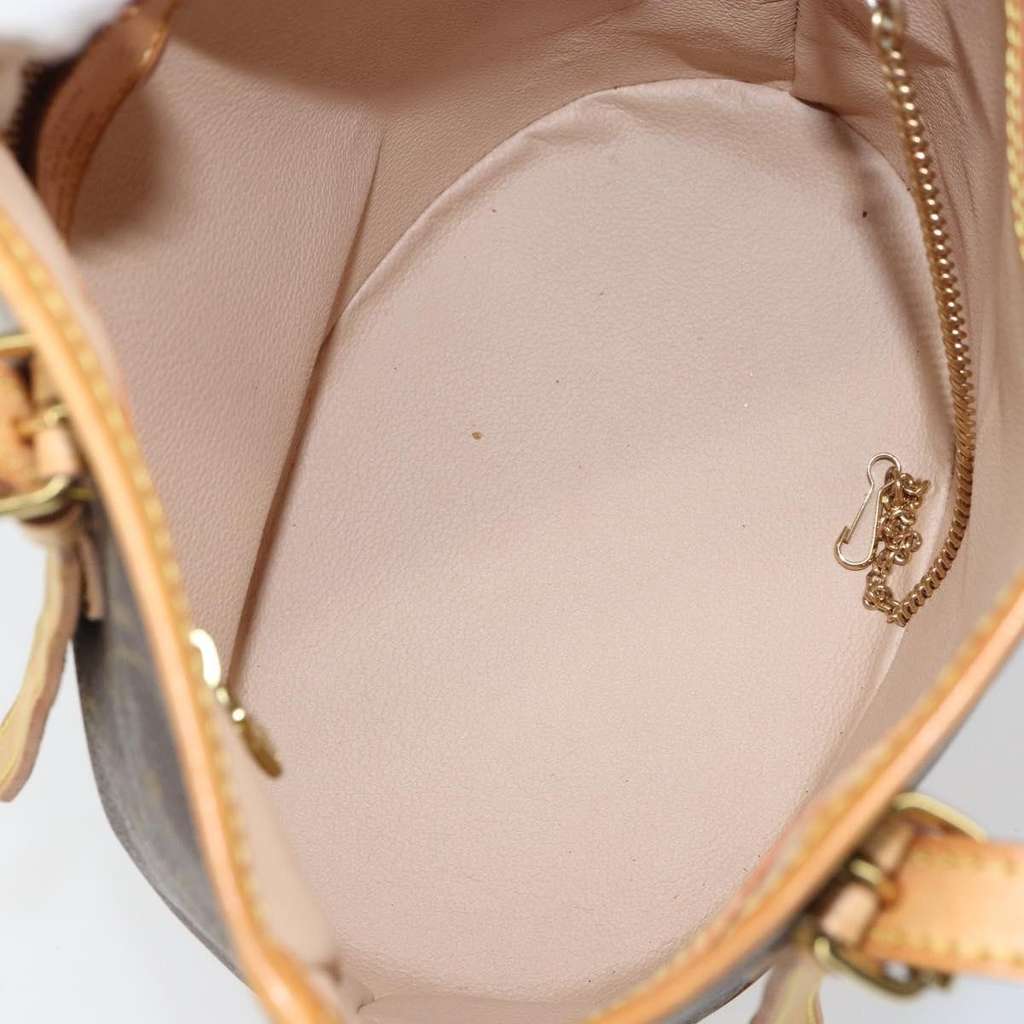 Louis Vuitton Petit Bucket Bag Brown Canvas Fair condition - Box View