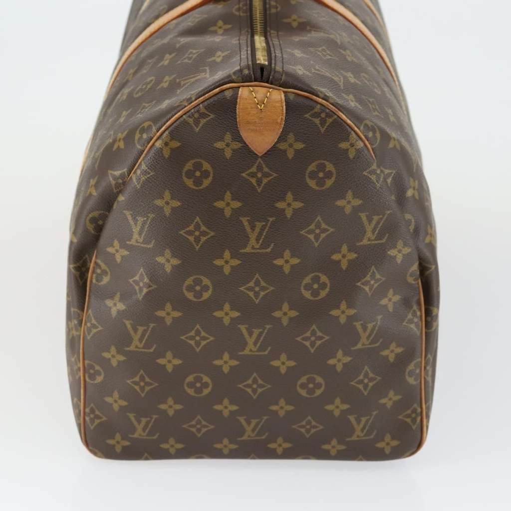 Louis Vuitton Keepall Bag Brown Canvas Fair condition - Model View