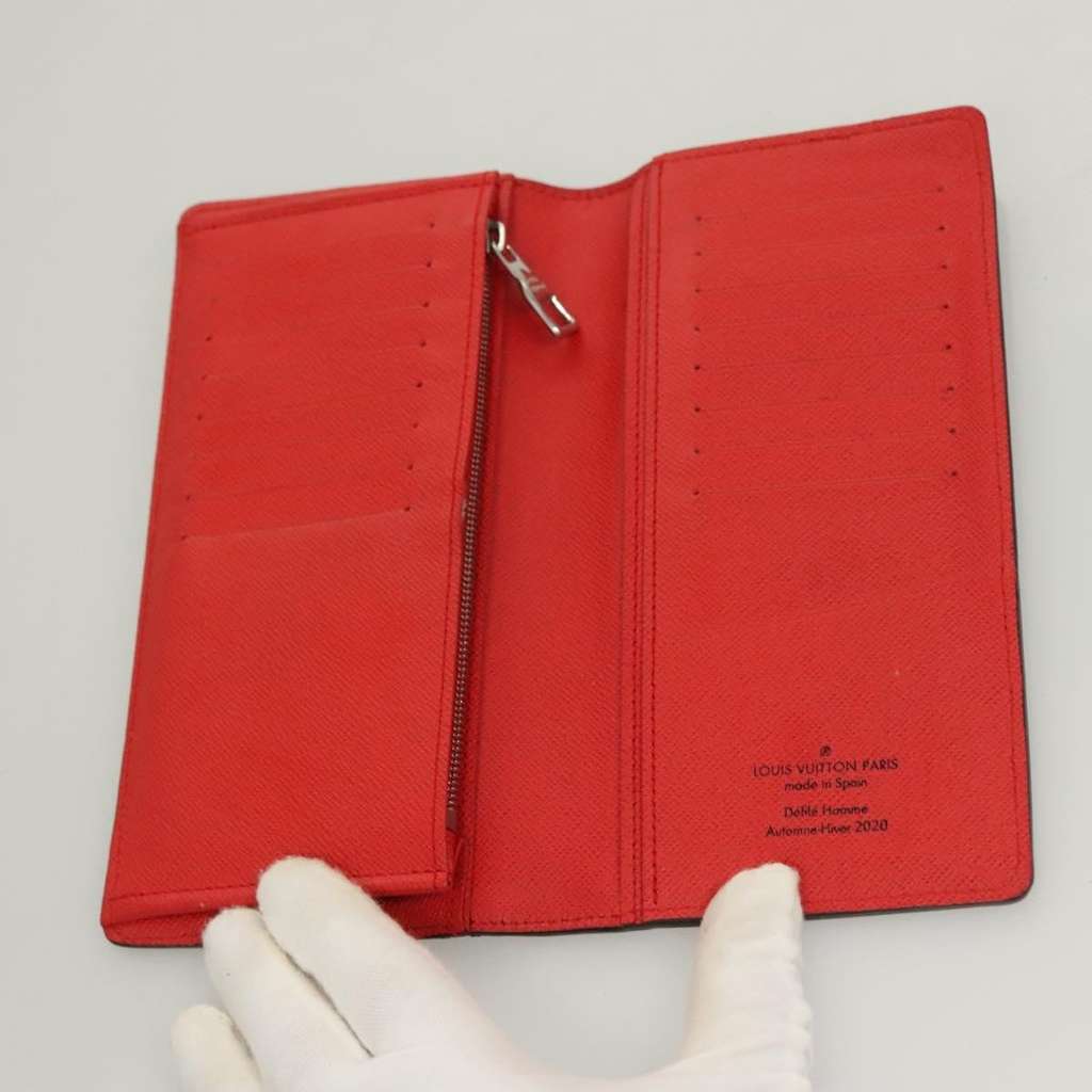 Louis Vuitton Porte Feuille Brother Blue Canvas Good condition - Box View