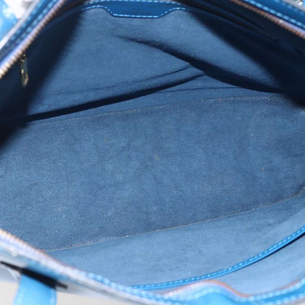 Louis Vuitton Lussac Handbag Blue Leather Fair condition - Box View
