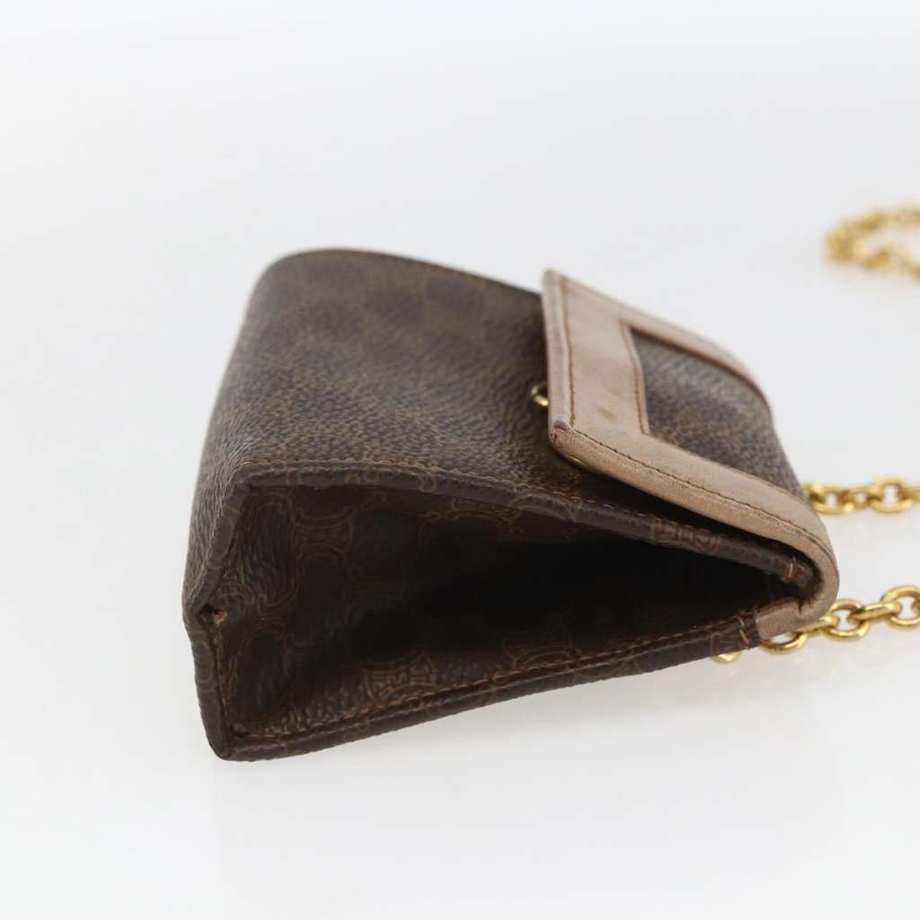 Celine Vintage Macadam Shoulder Bag Brown Canvas Good condition - Model View