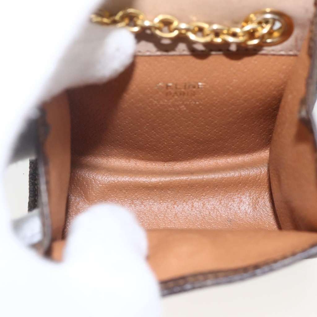 Celine Vintage Macadam Shoulder Bag Brown Canvas Good condition - Box View