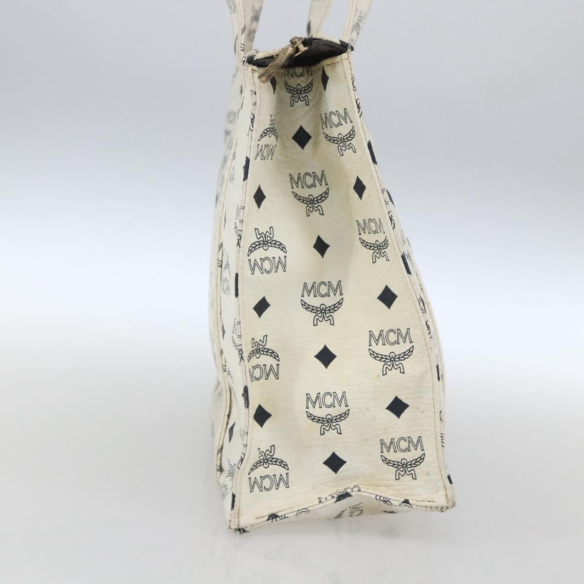 Mcm Visetos Shoulder bag White Canvas Fair condition - Inside View