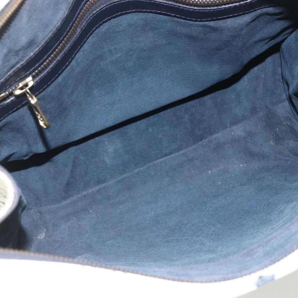 Mcm Visetos Shoulder bag White Canvas Fair condition - Box View