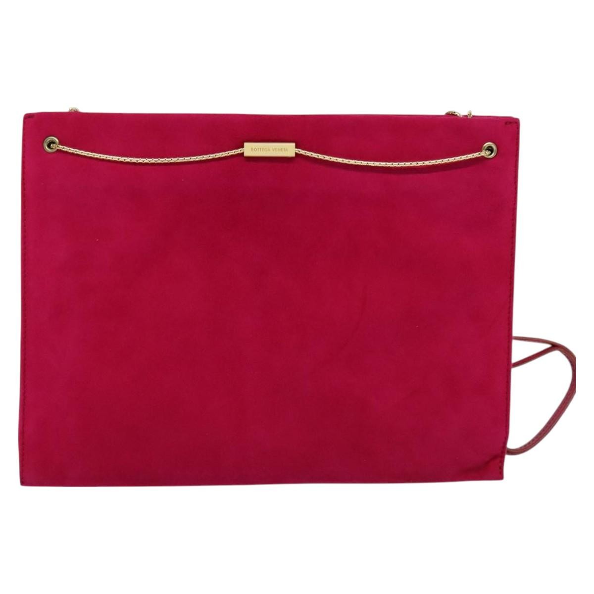 Bottega Veneta Vintage Shoulder Bag Pink Suede Good condition - Back View