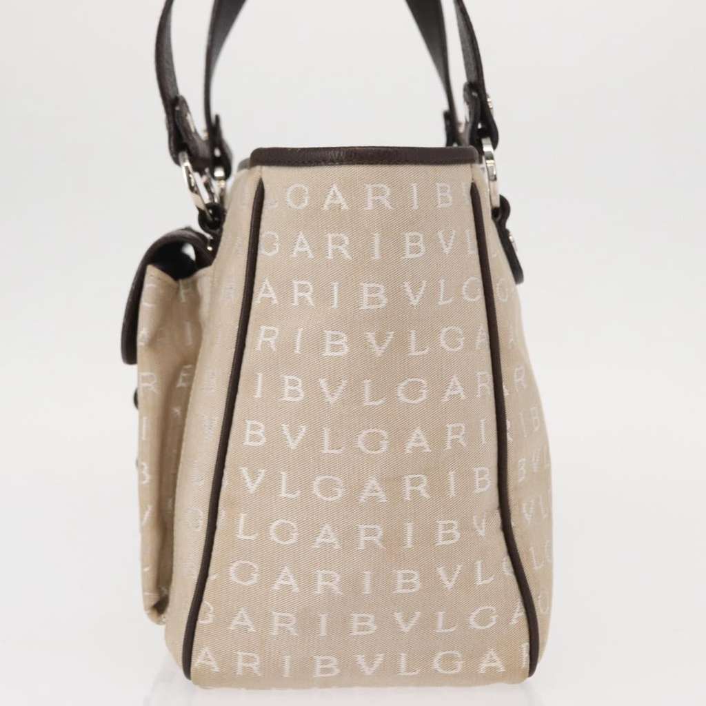 Bvlgari Logomania Handbag Beige Canvas Good condition - Inside View