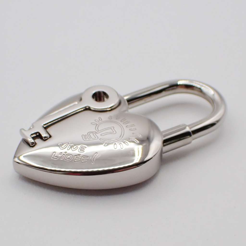 Hermès Annee De La Fantaisie Heart Cadena Lock Charm Silver Good condition - Inside View