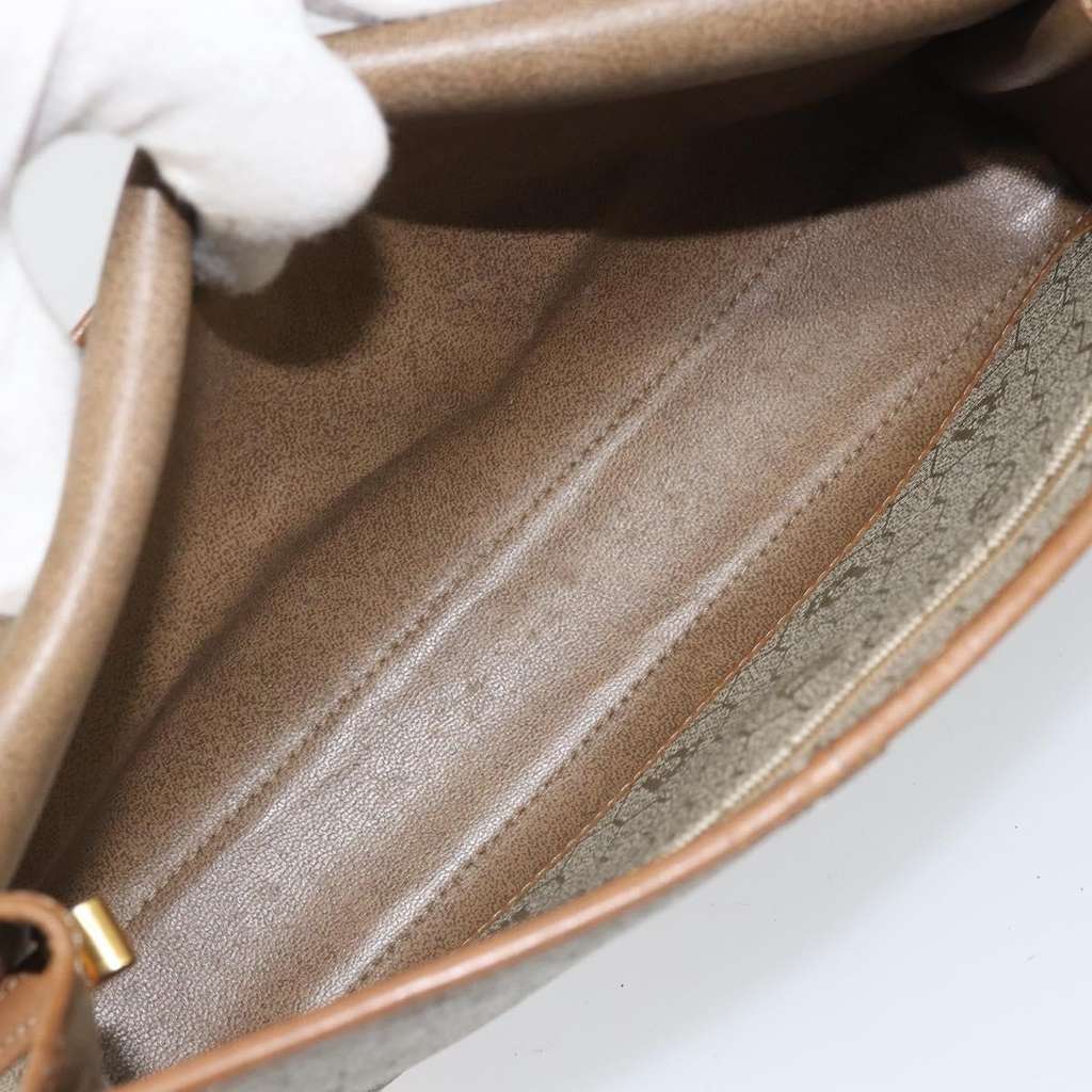 Christian Dior Vintage Honeycomb Shoulder Bag Beige Canvas Fair condition - Box View