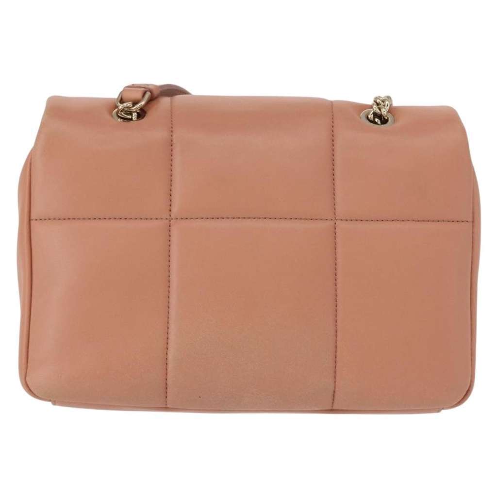 Salvatore Ferragamo Vara Soft Flap Bag Pink Leather Good condition - Back View