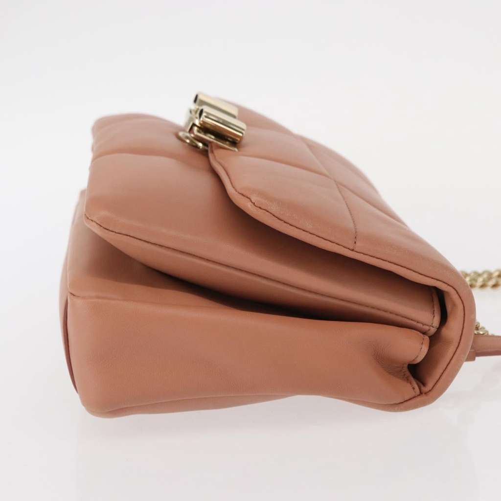 Salvatore Ferragamo Vara Soft Flap Bag Pink Leather Good condition - Inside View
