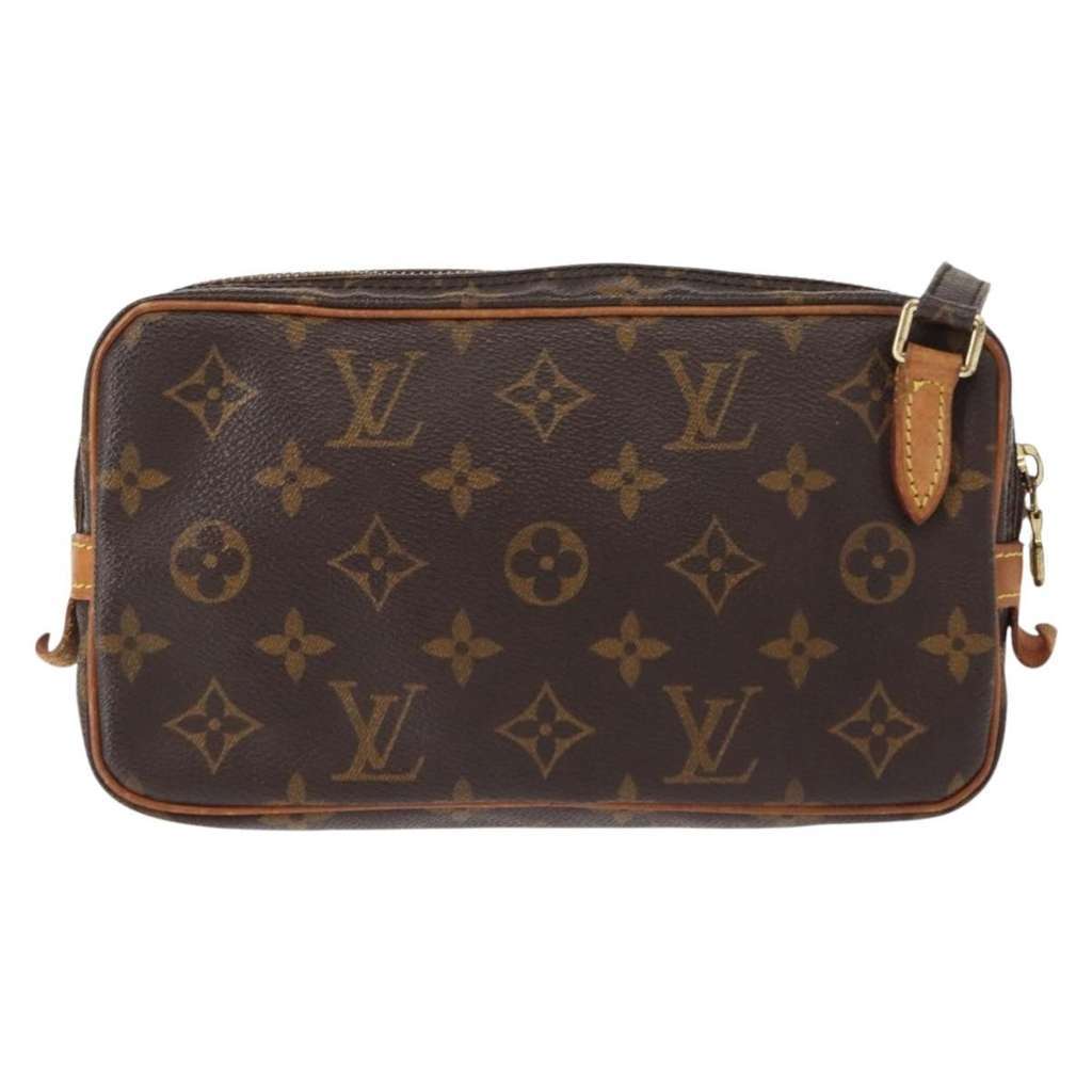 Louis Vuitton Pochette Marly Bandouliere Bag Brown Canvas Good condition - Back View