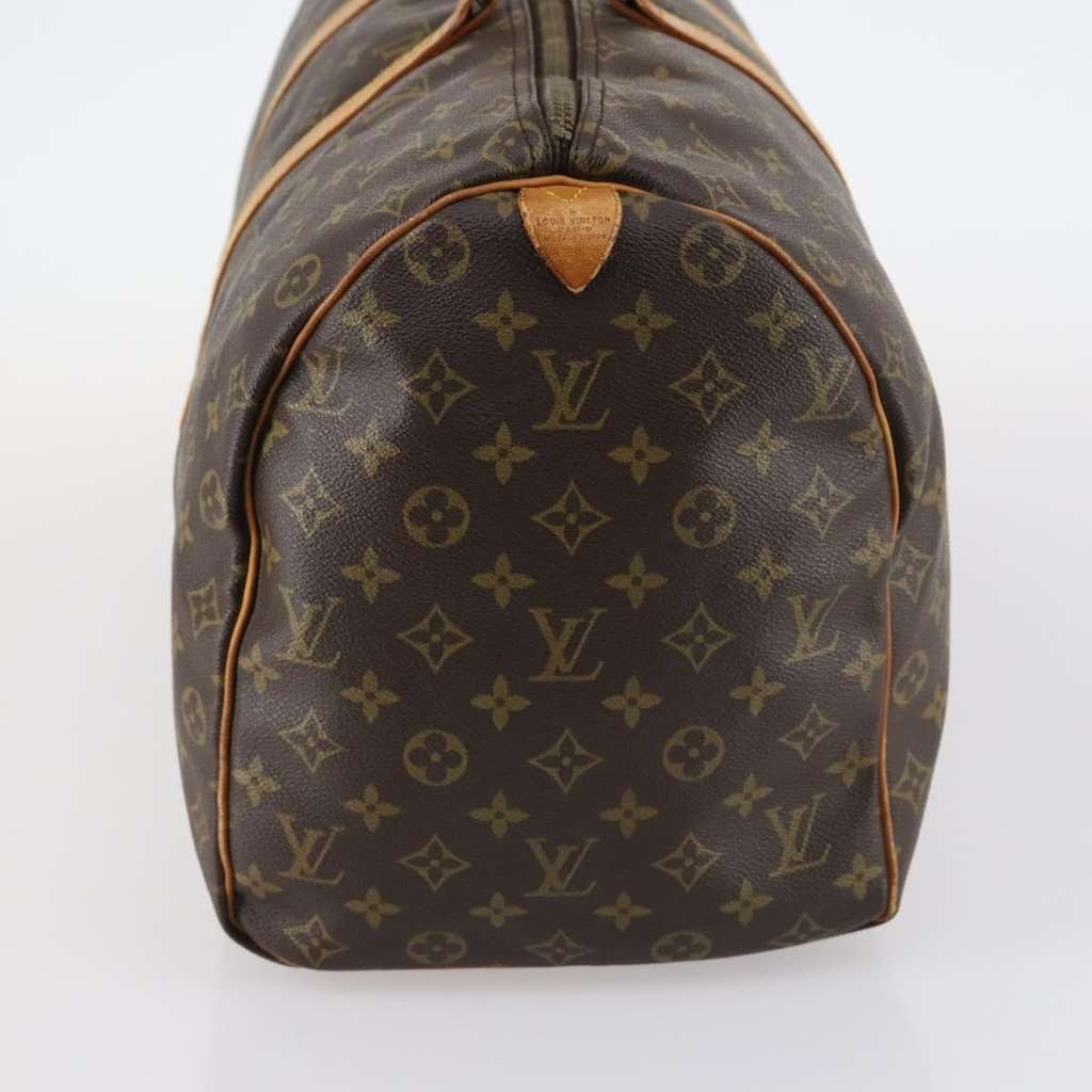 Louis Vuitton Keepall Bag Brown Canvas Fair condition - Model View