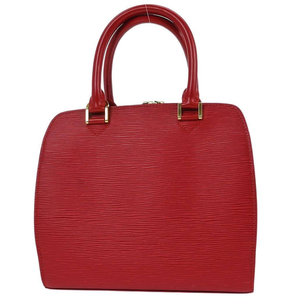 Louis Vuitton Pont Neuf Handbag Red Leather Good condition - Back View
