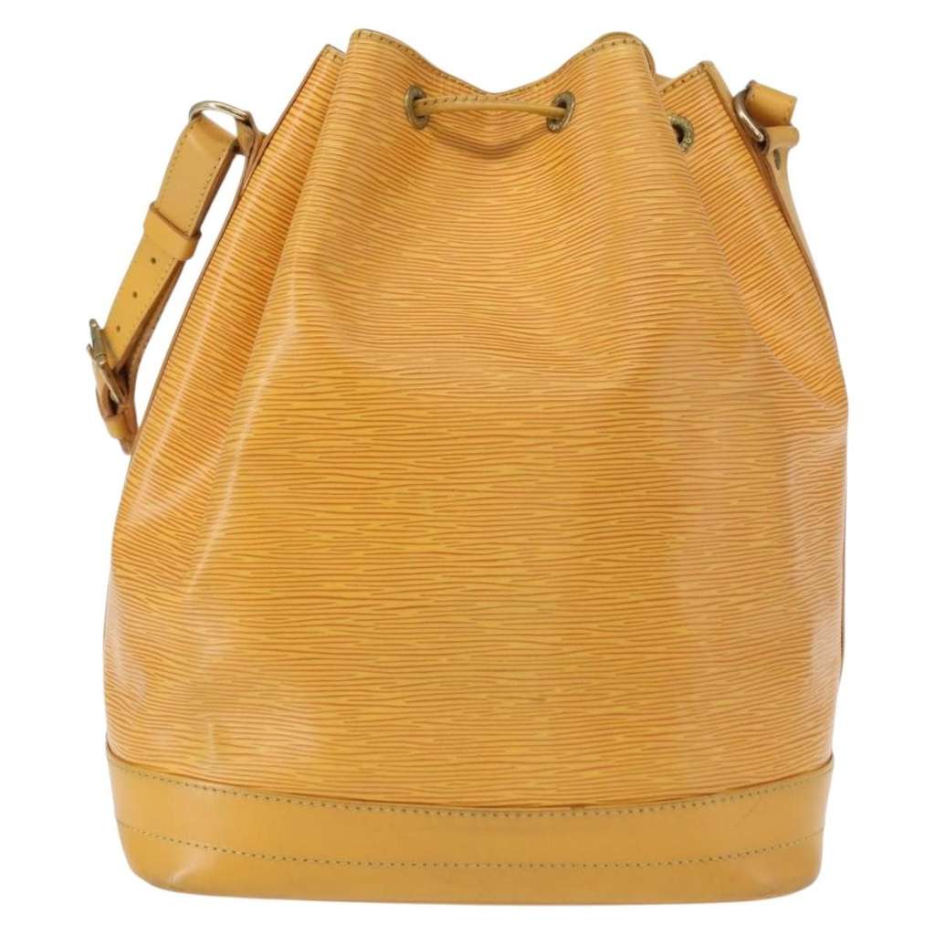 Louis Vuitton Noe Handbag Yellow Leather Good condition - Back View