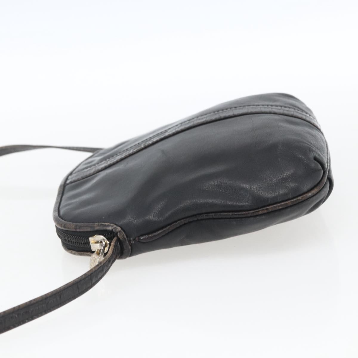 Fendi Vintage shoulderbag Black Leather Fair condition - Inside View