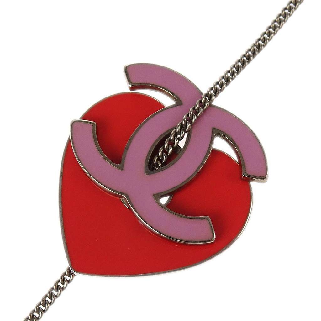 Chanel CC Heart Pendant Red Good condition - Inside View