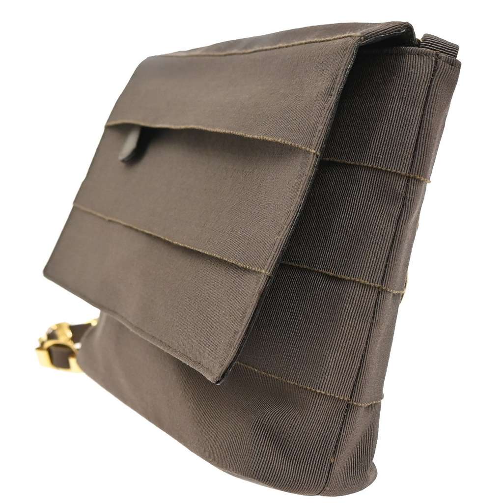 Salvatore Ferragamo Vala Shoulder Bag Brown Canvas Good condition - Inside View