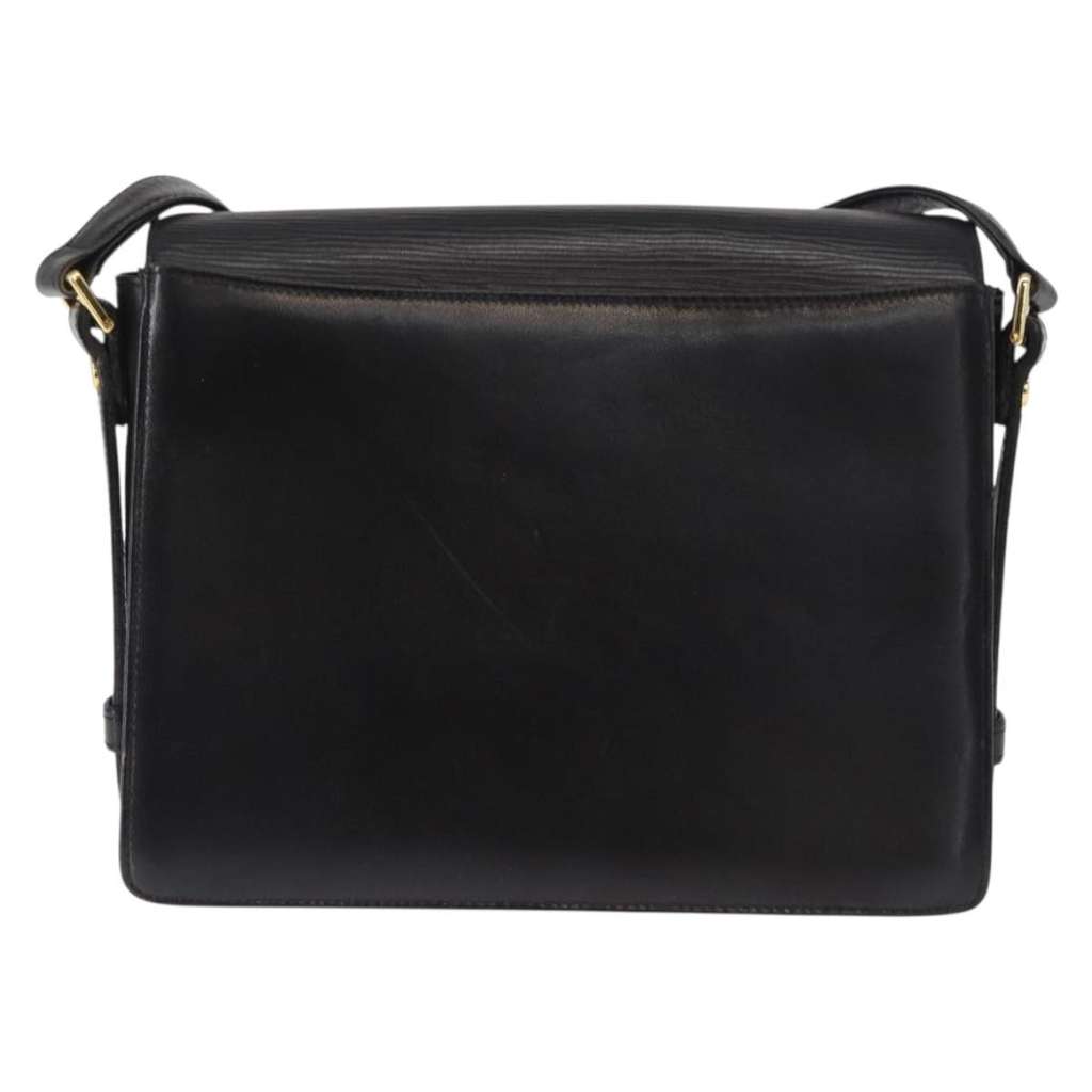 Valentino Garavani Vintage shoulder bag Black Leather Fair condition - Back View