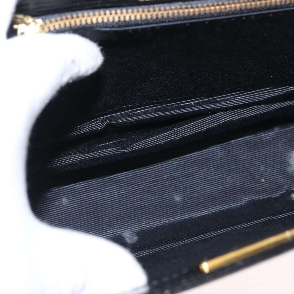 Valentino Garavani Vintage shoulder bag Black Leather Fair condition - Box View