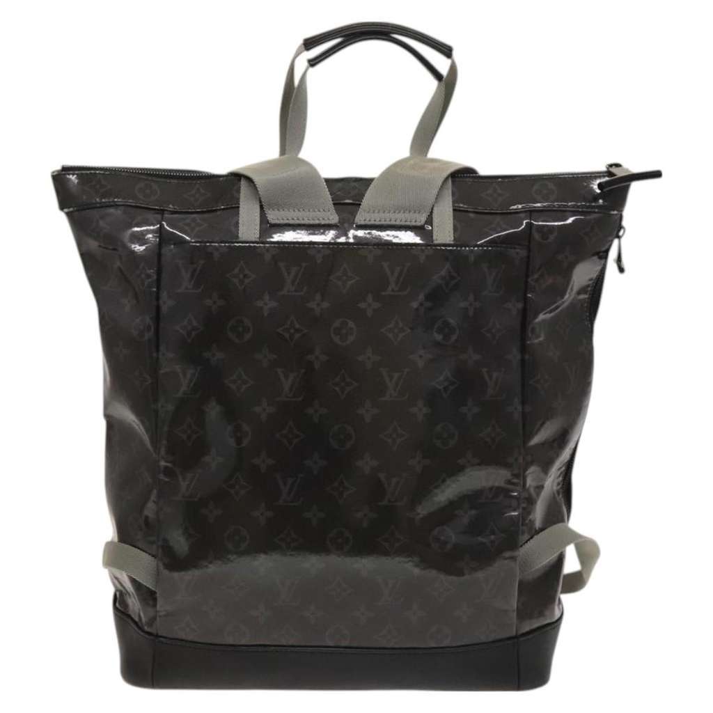 Louis Vuitton Zipped Tote Black Canvas Good condition - Back View