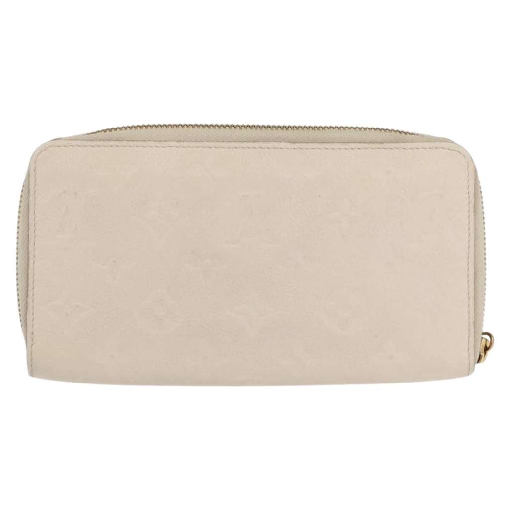 Louis Vuitton Zippy Wallet NM White Leather Good condition - Back View
