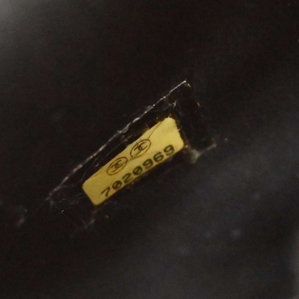 Chanel Vintage Timeless Cosmetic Case Black Leather Good condition - Box View