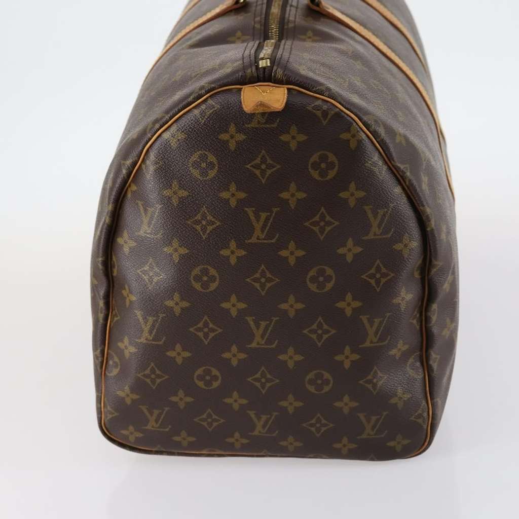 Louis Vuitton Keepall Bag Brown Canvas Fair condition - Model View
