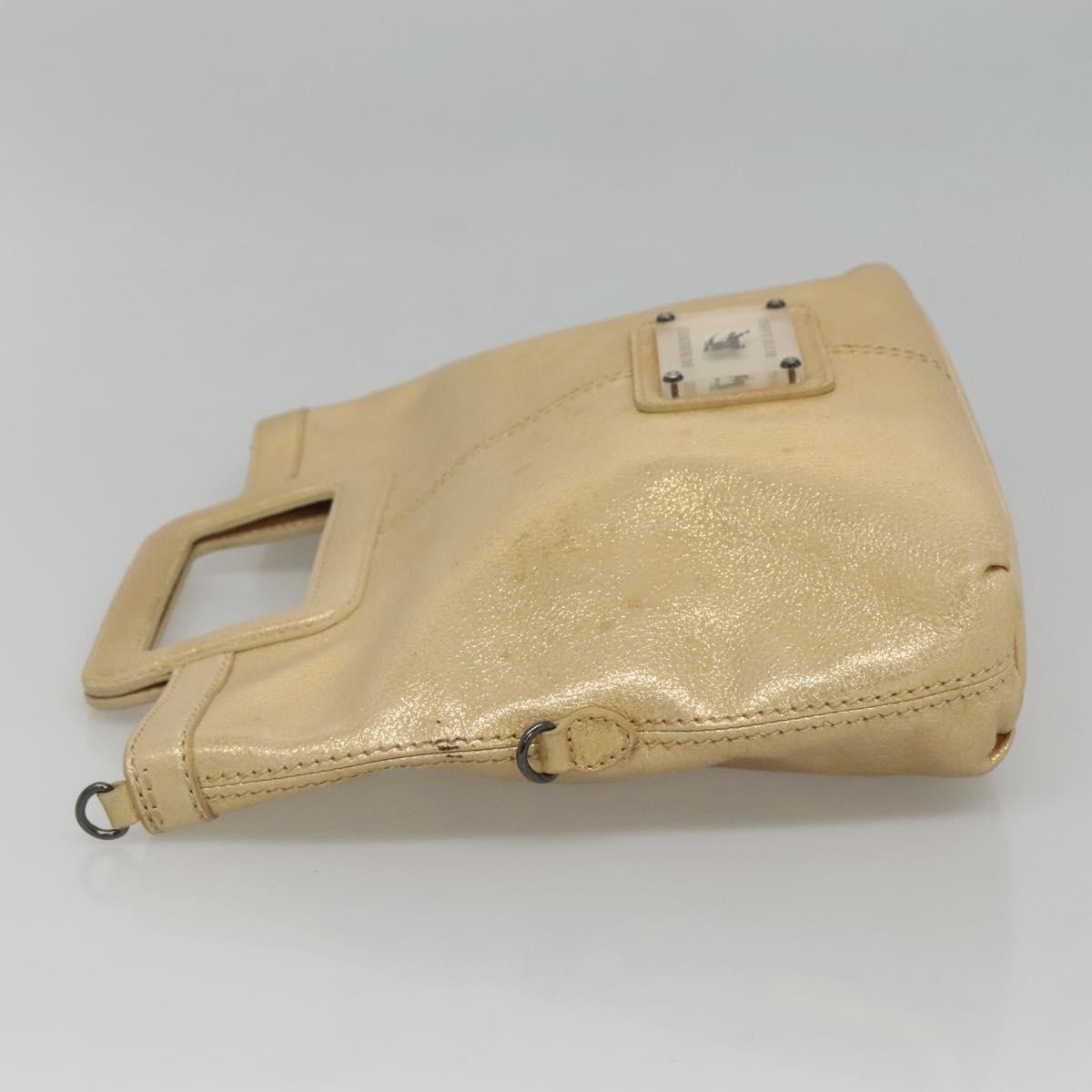 Burberry Blue Label Tote Bag Gold Leather Good condition - Inside View