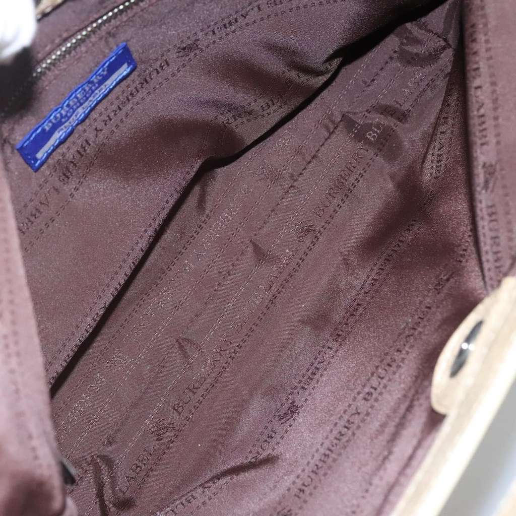 Burberry Blue Label Tote Bag Gold Leather Good condition - Box View