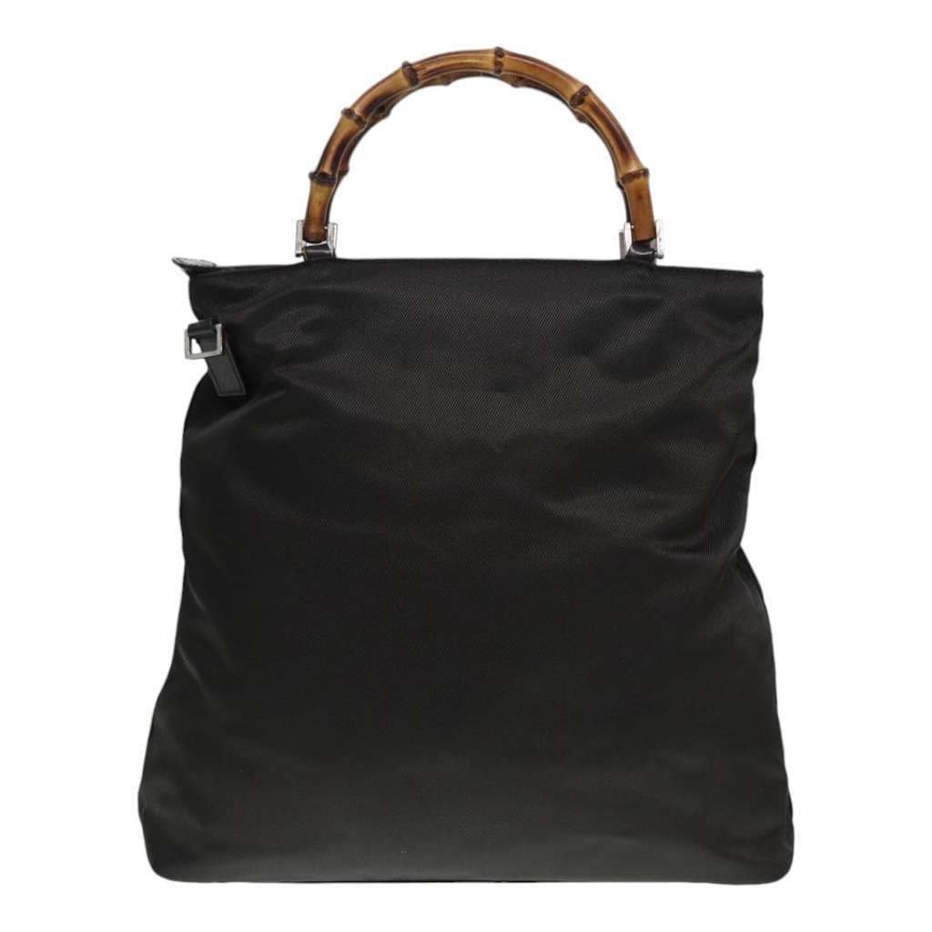 Gucci Bamboo Top Handle Tote Khaki Good condition - Back View