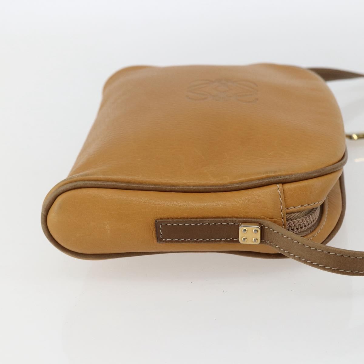 Loewe Anagram Shoulder Bag Beige Leather Good condition - Inside View
