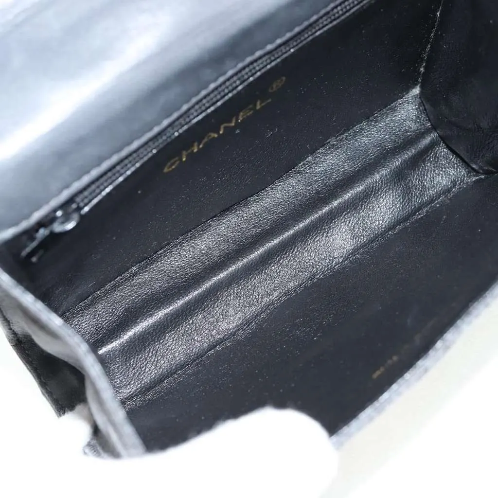 Chanel Vintage Camellia Flap Bag Brown Satin Good - Box View