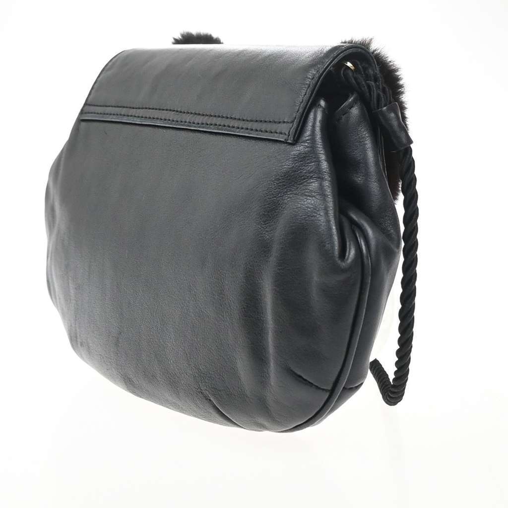 Fendi Vintage shoulderbag Black Leather Good condition - Model View