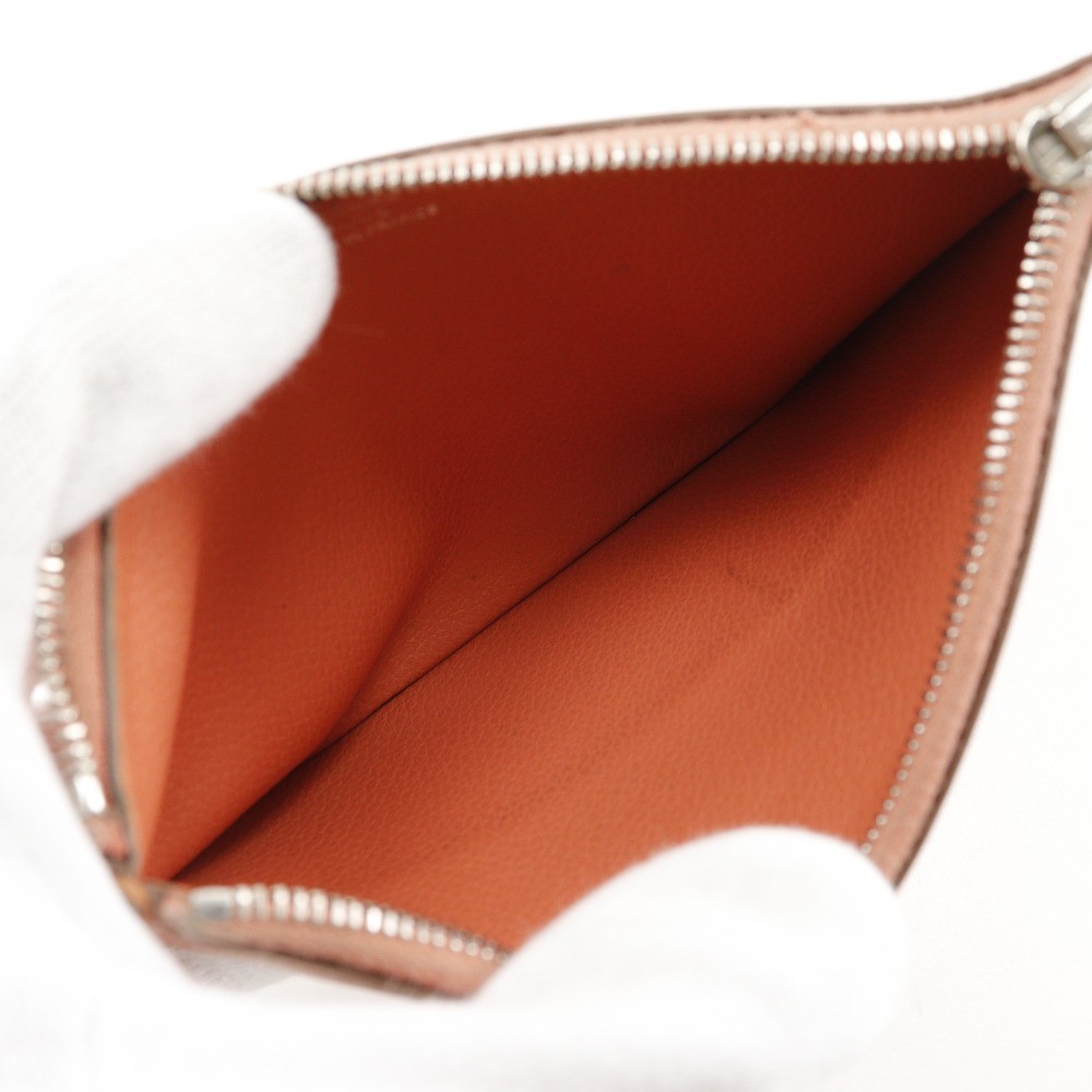 Hermès Dogon Duo Combined Wallet Pink Leather Good condition - Model View