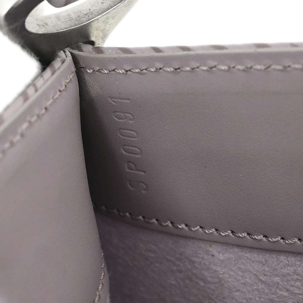 Louis Vuitton Demi Lune Pochette Purple Leather Good condition - Box View