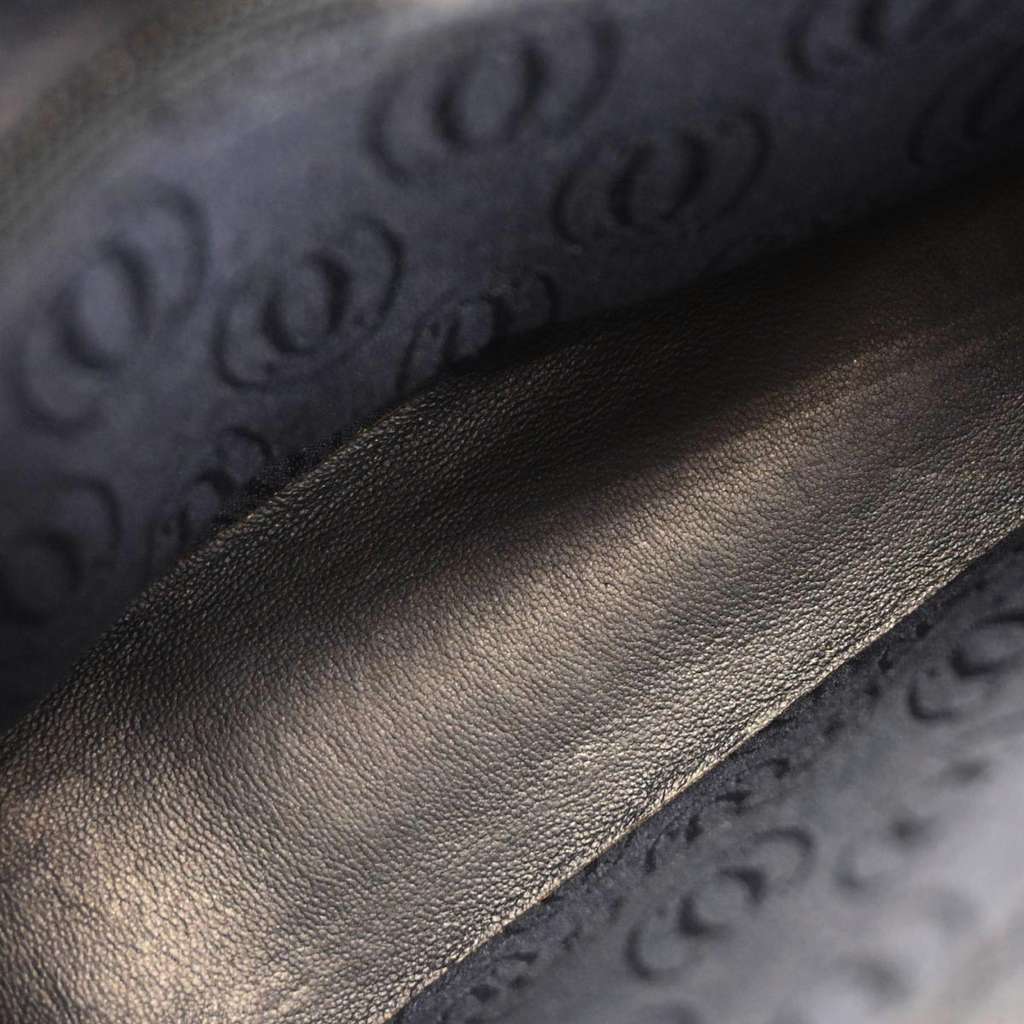 Cartier Vintage Shoulder Bag Navy Leather Good condition - Inside View