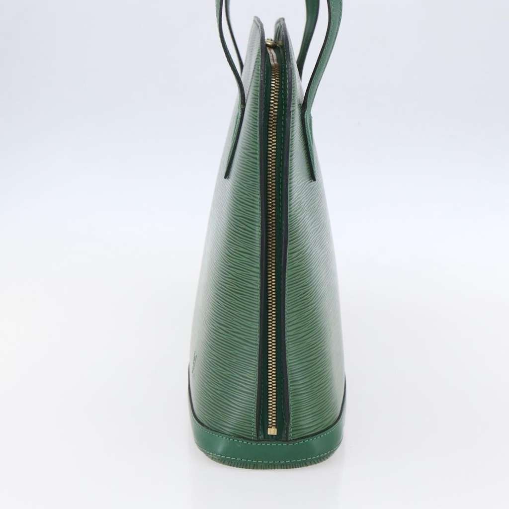 Louis Vuitton Lussac Handbag Green Leather Good condition - Model View