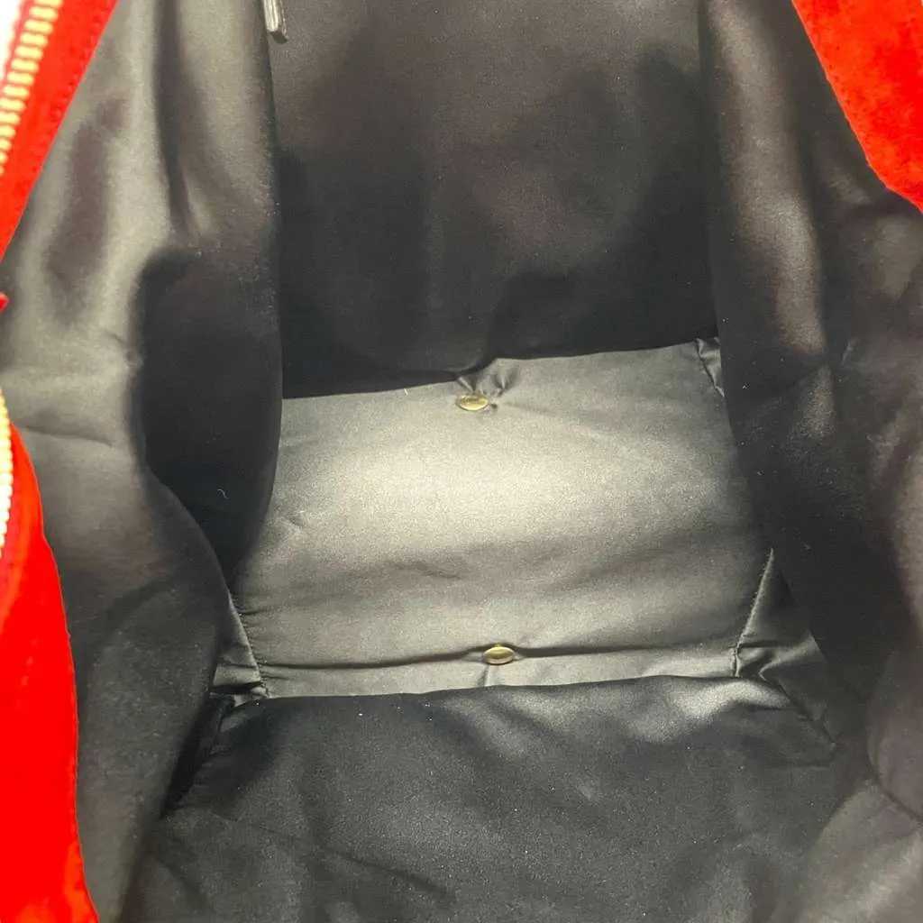 Saint Laurent Downtown Handbag Red Leather Good - Model View