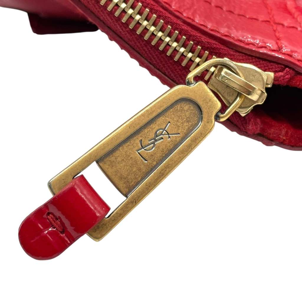 Saint Laurent Downtown Handbag Red Leather Good condition - Box View