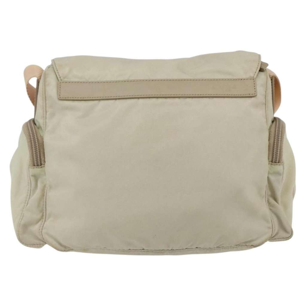 Prada Buckle Messenger Bag Beige Good condition - Back View