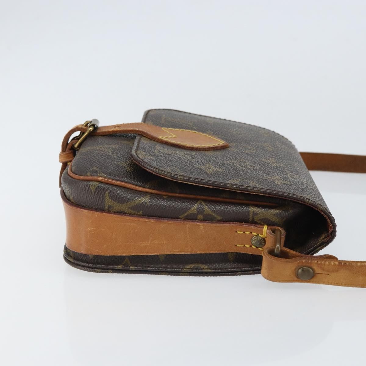 Louis Vuitton Cartouchiere Handbag Brown Canvas Fair condition - Inside View